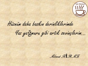 hüznüm daha baskın derinliklerimde...